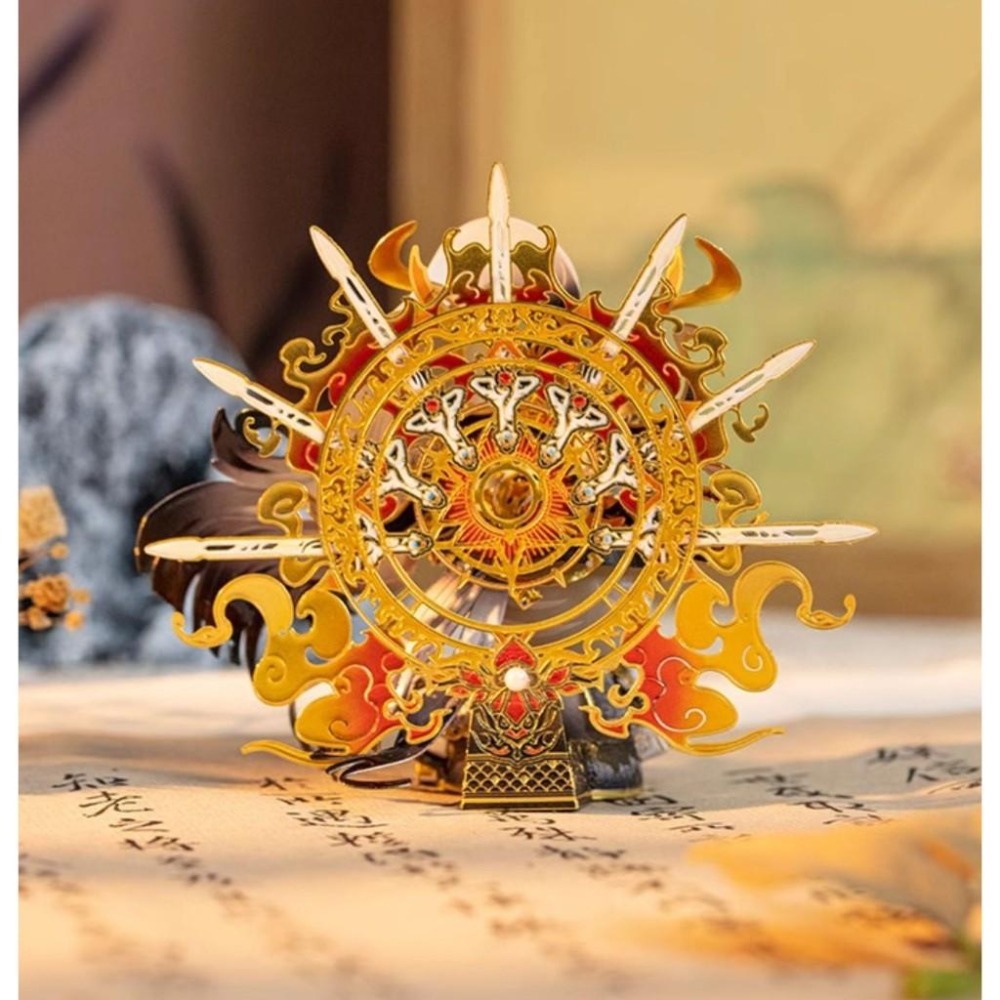 鋼鐵火星人益智玩具★喵之城系列-喵帝君 ★拼酷★MU藝模★3D立體金屬拼圖★DIY金屬模型-細節圖8