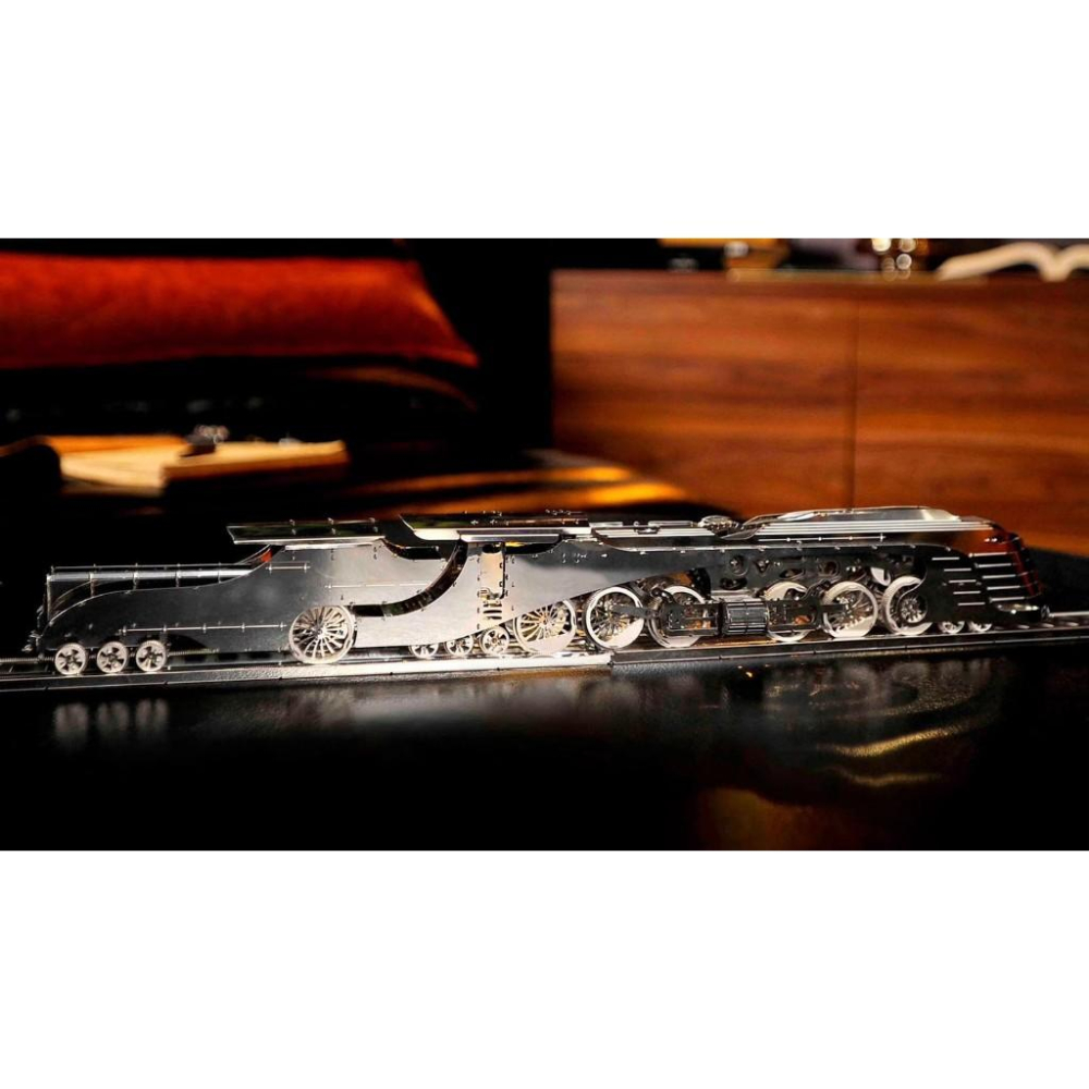 鋼鐵火星人益智玩具★ 齒輪機械傳動系列- 流線型蒸汽火車 ★拼酷★MU藝模★3D立體金屬拼圖★DIY金屬模型-細節圖3