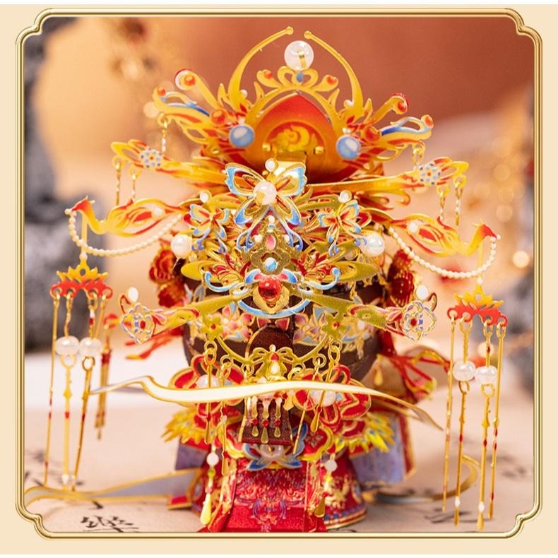 鋼鐵火星人益智玩具★喵之城系列-女帝 ★拼酷★MU藝模★3D立體金屬拼圖★DIY金屬模型-細節圖6