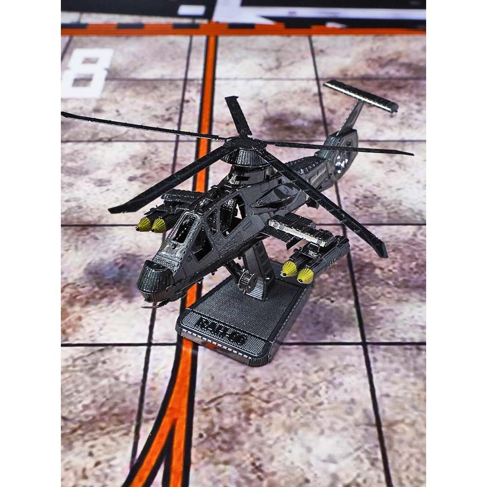 鋼鐵火星人益智玩具★ RAH-66卡曼契直升機 ★拼酷★MU藝模★3D立體金屬拼圖★DIY金屬模型-細節圖5