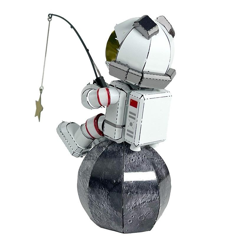 鋼鐵火星人益智玩具★ 宇航員-摘星 ★拼酷★MU藝模★3D立體金屬拼圖★DIY金屬模型-細節圖5