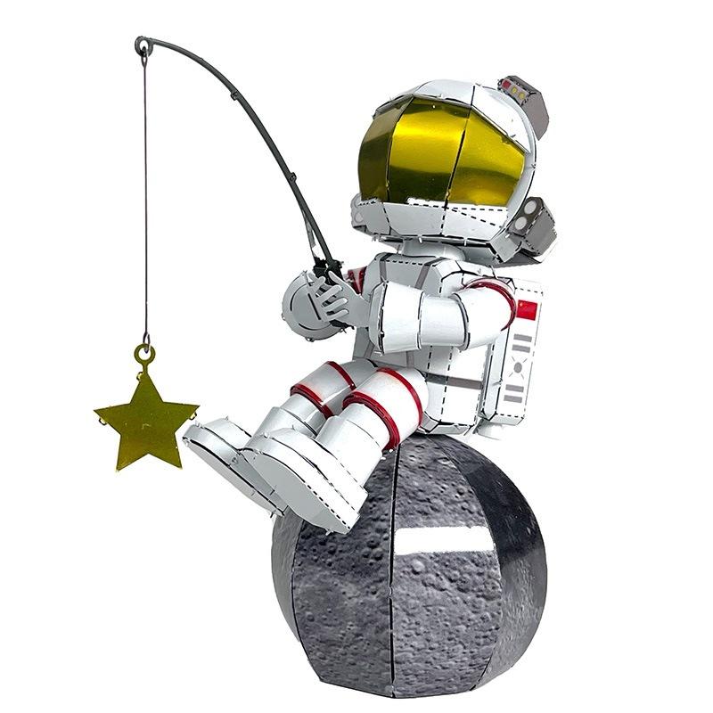 鋼鐵火星人益智玩具★ 宇航員-摘星 ★拼酷★MU藝模★3D立體金屬拼圖★DIY金屬模型-細節圖7