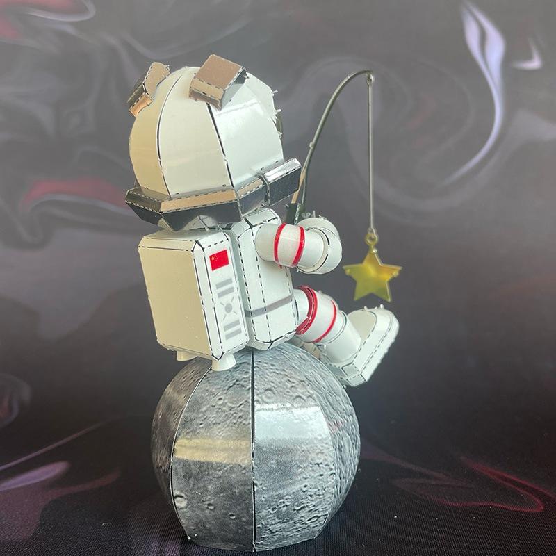 鋼鐵火星人益智玩具★ 宇航員-摘星 ★拼酷★MU藝模★3D立體金屬拼圖★DIY金屬模型-細節圖8