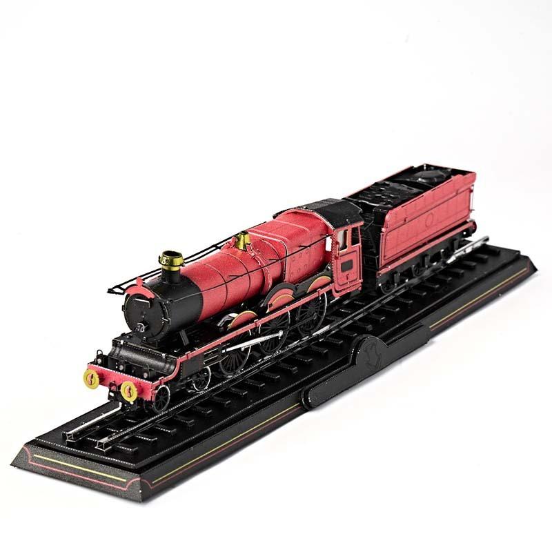 鋼鐵火星人益智玩具★ 哈利波特-霍格華茲雙節帶鐵軌列車 ★拼酷★MU藝模★3D立體金屬拼圖★DIY金屬模型-細節圖4