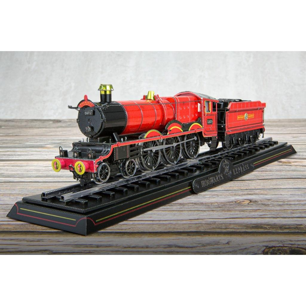 鋼鐵火星人益智玩具★ 哈利波特-霍格華茲雙節帶鐵軌列車 ★拼酷★MU藝模★3D立體金屬拼圖★DIY金屬模型-細節圖5