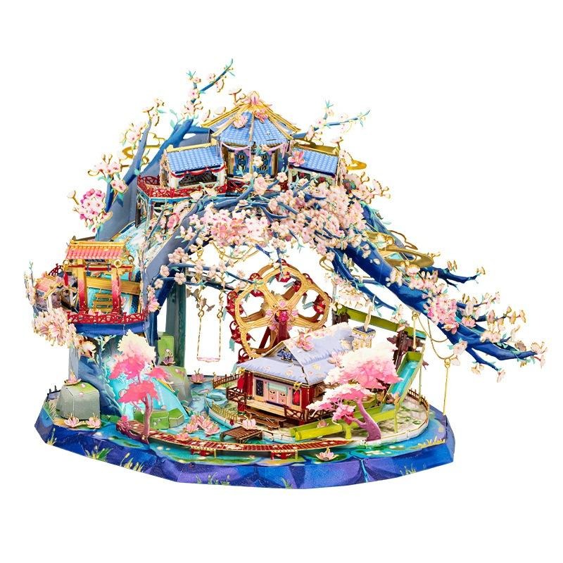 鋼鐵火星人益智玩具★ 桃花源 ★拼酷★MU藝模★3D立體金屬拼圖★DIY金屬模型-細節圖5
