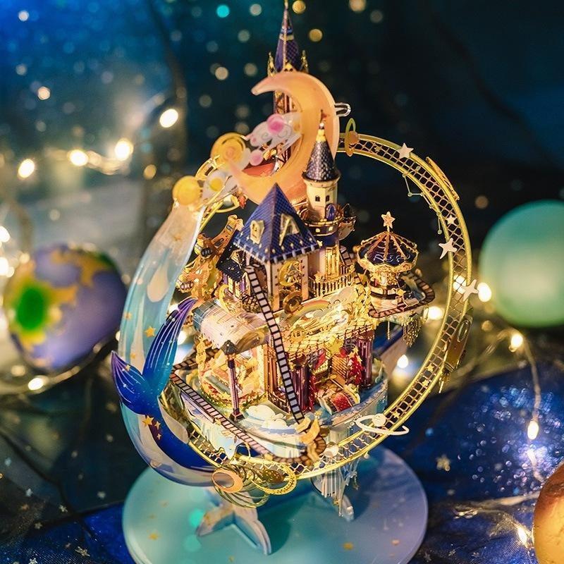 鋼鐵火星人益智玩具★ 星空遊樂場 ★拼酷★MU藝模★3D立體金屬拼圖★DIY金屬模型-細節圖4