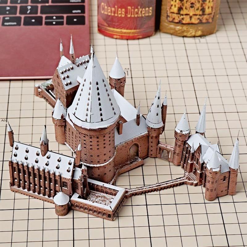 鋼鐵火星人益智玩具★ 哈利波特-霍格華茲城堡 ★拼酷★MU藝模★3D立體金屬拼圖★DIY金屬模型-細節圖2