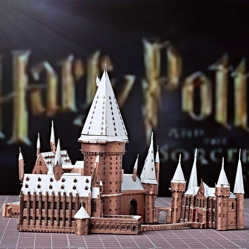 鋼鐵火星人益智玩具★ 哈利波特-霍格華茲城堡 ★拼酷★MU藝模★3D立體金屬拼圖★DIY金屬模型-細節圖4