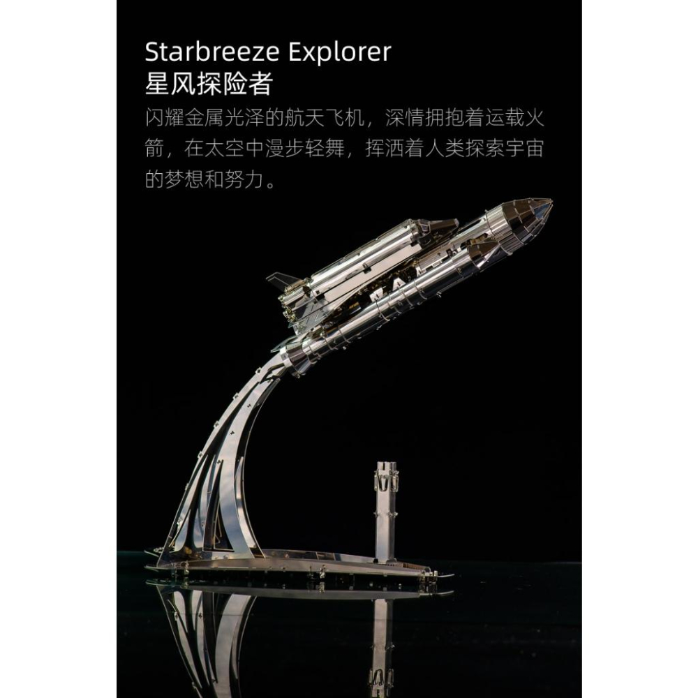 鋼鐵火星人益智玩具◎ 齒輪機械傳動系列-星空探險者 ◎烏克蘭原創◎3D立體金屬拼圖◎DIY金屬模型-細節圖6