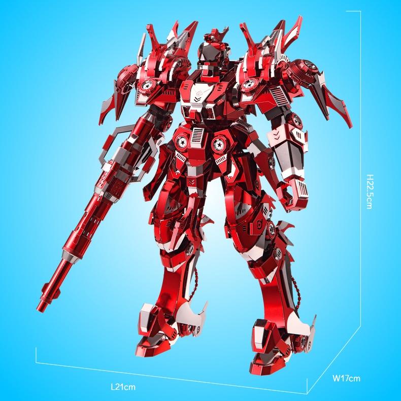 鋼鐵火星人益智玩具★ 雷霆赤甲 ★拼酷★MU藝模★3D立體金屬拼圖★DIY金屬模型-細節圖5