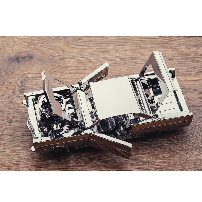 鋼鐵火星人益智玩具◎ 齒輪機械傳動系列-皇家領航者轎車 ◎烏克蘭原創◎3D立體金屬拼圖◎DIY金屬模型-細節圖3