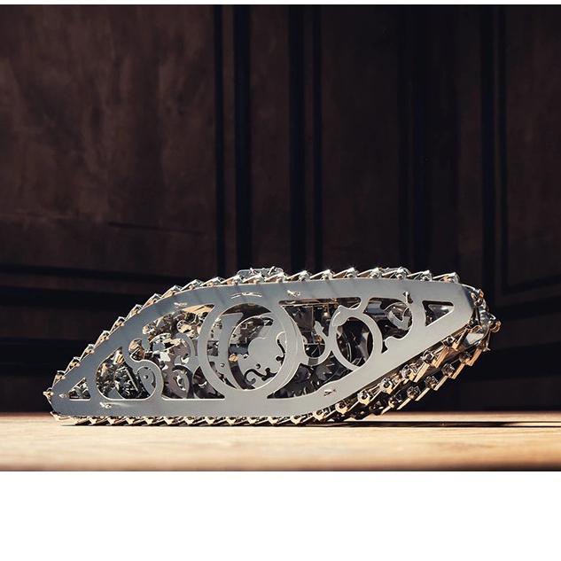 鋼鐵火星人益智玩具◎ 齒輪機械傳動系列-傳動坦克 ◎烏克蘭原創◎3D立體金屬拼圖◎DIY金屬模型-細節圖3