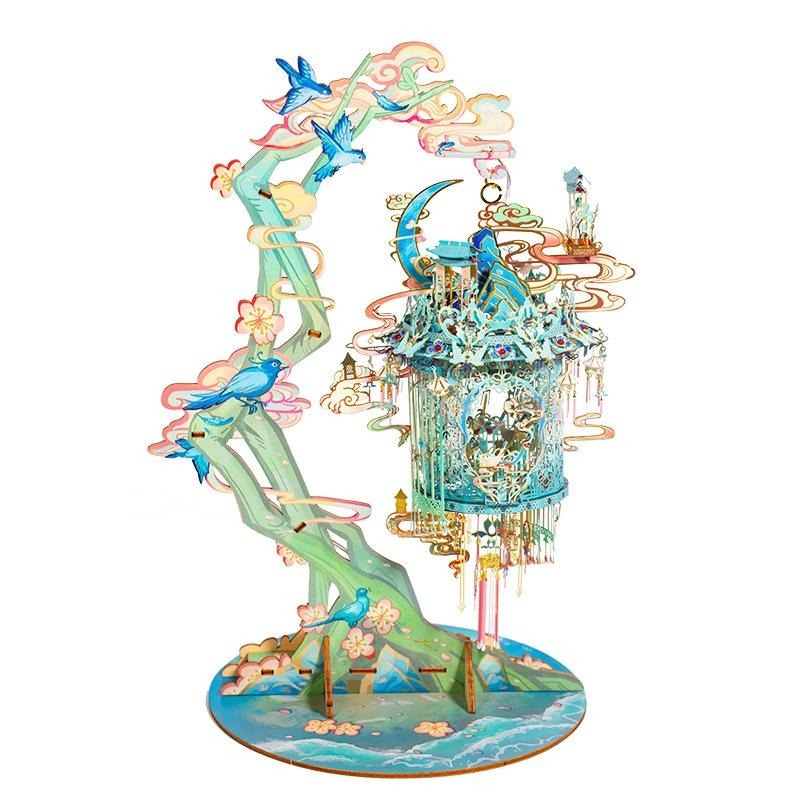 鋼鐵火星人益智玩具★ 鵲玲瓏(送LED燈) ★拼酷★MU藝模★3D立體金屬拼圖★DIY金屬模型-細節圖4