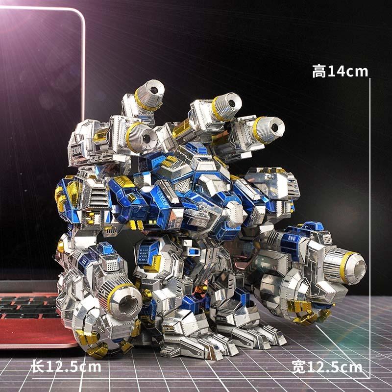 鋼鐵火星人益智玩具★ 星海爭霸-奧神戰甲 ★拼酷★MU藝模★3D立體金屬拼圖★DIY金屬模型-細節圖7