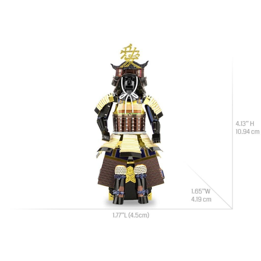 鋼鐵火星人益智玩具★日本戰國武士盔甲-直江兼續 ★拼酷★MU藝模★3D立體金屬拼圖★DIY金屬模型★蝕刻片-細節圖4