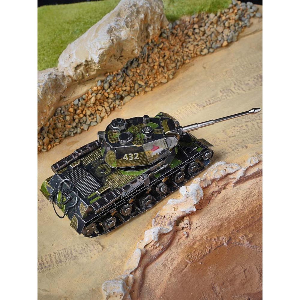 鋼鐵火星人益智玩具★ JS-2重型坦克 ★拼酷★MU藝模★3D立體金屬拼圖★DIY金屬模型-細節圖6