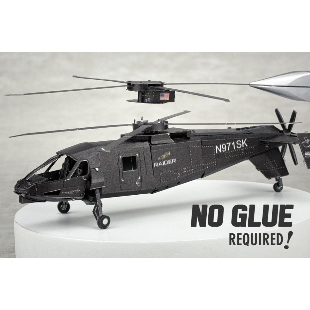 鋼鐵火星人益智玩具★ S-97攻擊機 ★拼酷★MU藝模★3D立體金屬拼圖★DIY金屬模型-細節圖2