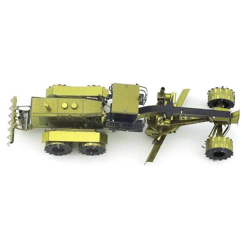 鋼鐵火星人益智玩具★ 動力平地機 ★拼酷★MU藝模★3D立體金屬拼圖★DIY金屬模型-細節圖6