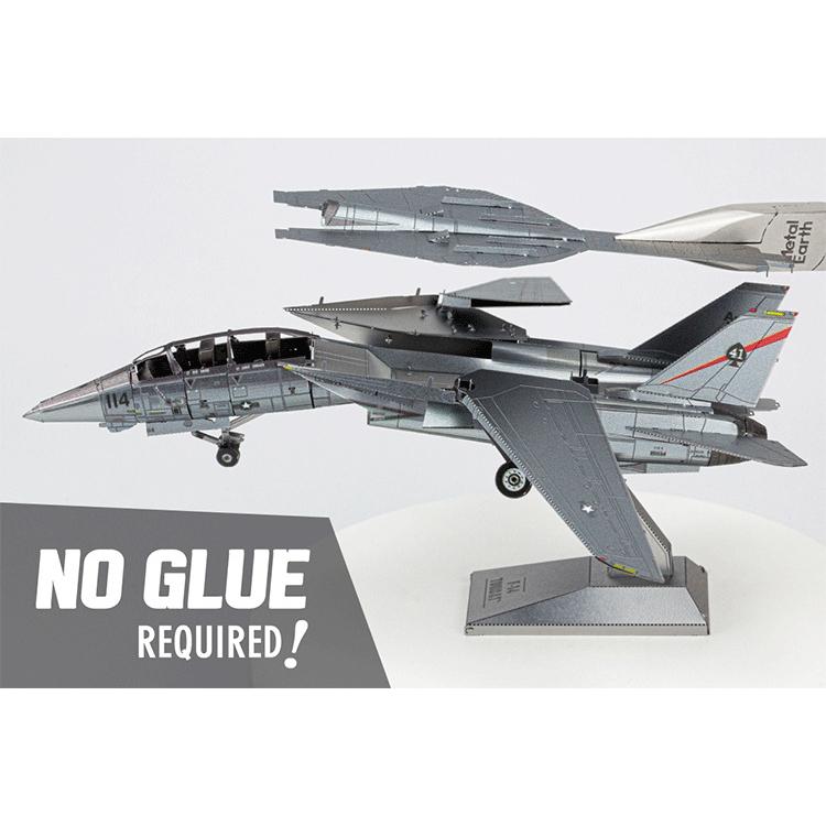 鋼鐵火星人益智玩具★ F-14 雄貓戰鬥機 ★拼酷★MU藝模★3D立體金屬拼圖★DIY金屬模型-細節圖3