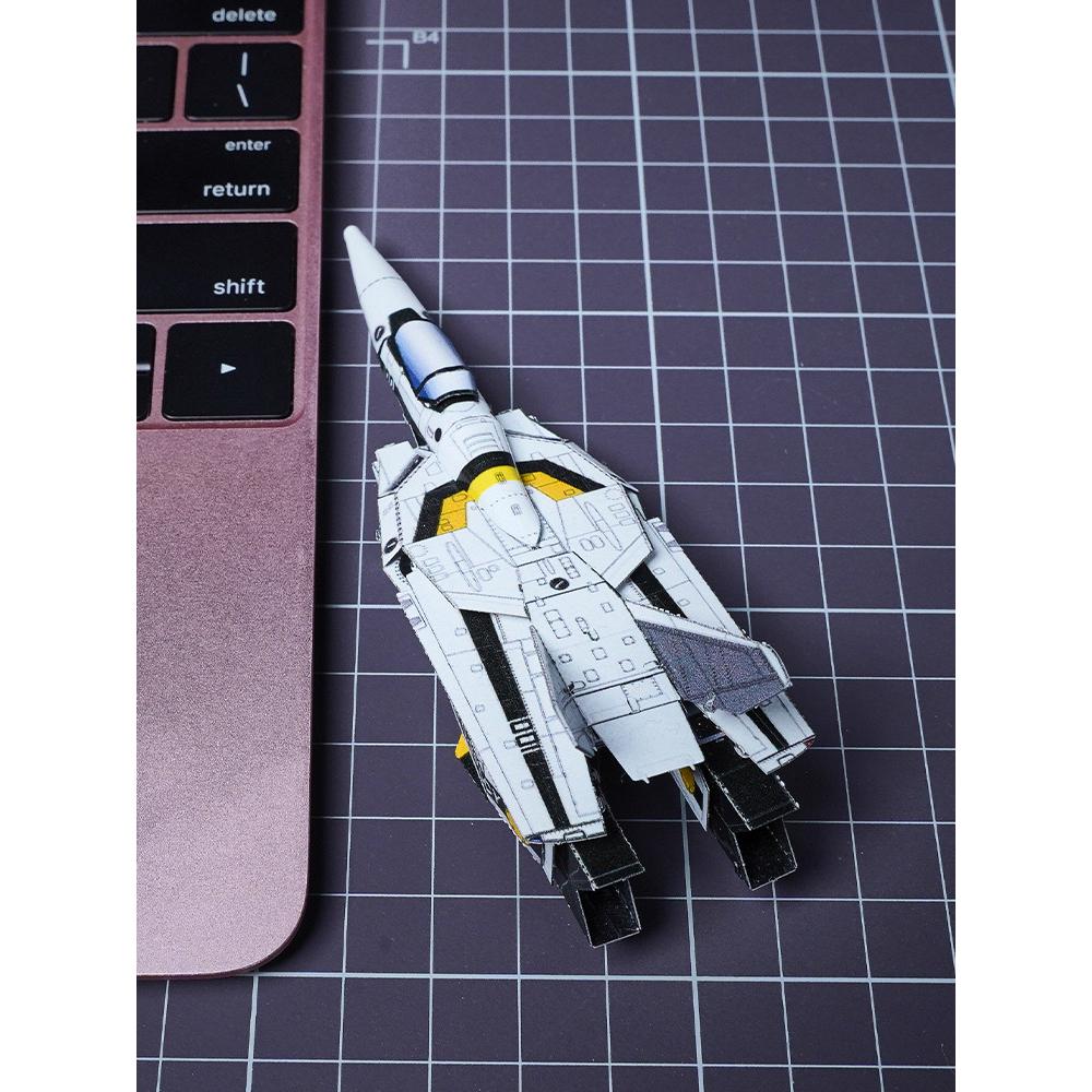 鋼鐵火星人益智玩具★ 太空堡壘VF-1S變形戰鬥機 ★拼酷★MU藝模★3D立體金屬拼圖★DIY金屬模型-細節圖2