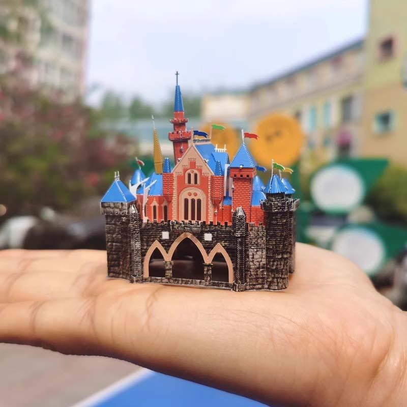 鋼鐵火星人益智玩具★ 灰姑娘城堡-睡美人城堡 ★拼酷★MU藝模★3D立體金屬拼圖★DIY金屬模型-細節圖8