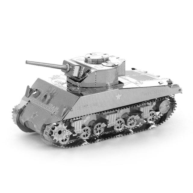 鋼鐵火星人益智玩具★ M4中型坦克 ★拼酷★MU藝模★3D立體金屬拼圖★DIY金屬模型-細節圖3