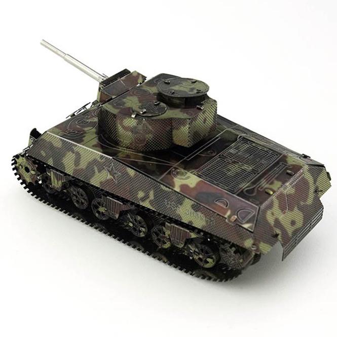 鋼鐵火星人益智玩具★ M4中型坦克 ★拼酷★MU藝模★3D立體金屬拼圖★DIY金屬模型-細節圖4