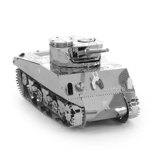 鋼鐵火星人益智玩具★ M4中型坦克 ★拼酷★MU藝模★3D立體金屬拼圖★DIY金屬模型-細節圖5