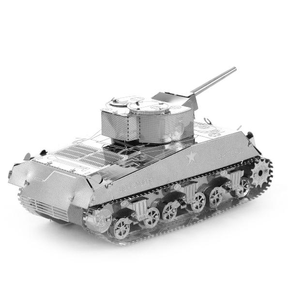 鋼鐵火星人益智玩具★ M4中型坦克 ★拼酷★MU藝模★3D立體金屬拼圖★DIY金屬模型-細節圖7