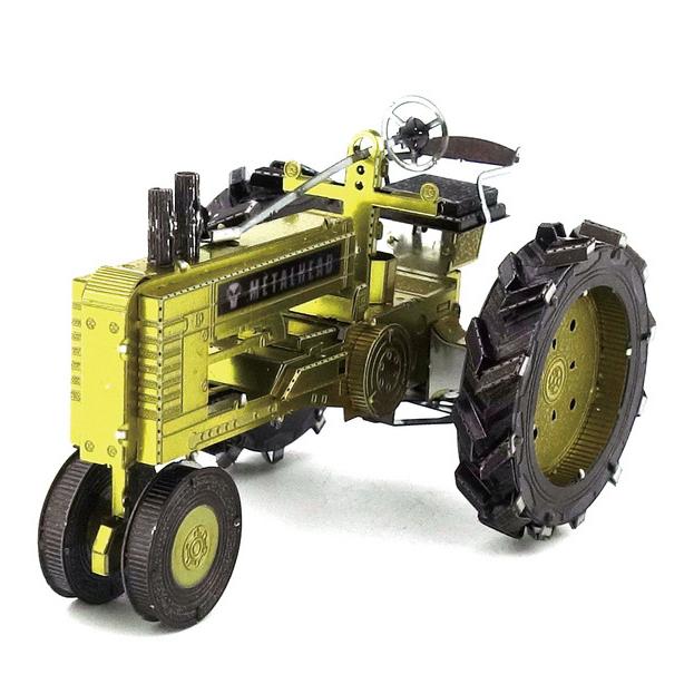 鋼鐵火星人益智玩具★ 農用拖拉機 ★拼酷★MU藝模★3D立體金屬拼圖★DIY金屬模型-細節圖3