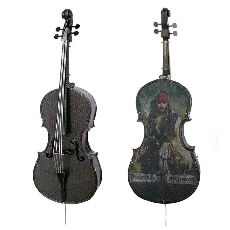 鋼鐵火星人益智玩具★ 低音大提琴 ★拼酷★MU藝模★3D立體金屬拼圖★DIY金屬模型-細節圖3