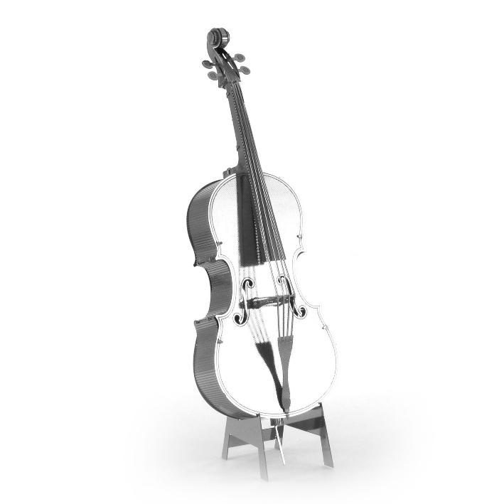 鋼鐵火星人益智玩具★ 低音大提琴 ★拼酷★MU藝模★3D立體金屬拼圖★DIY金屬模型-細節圖5