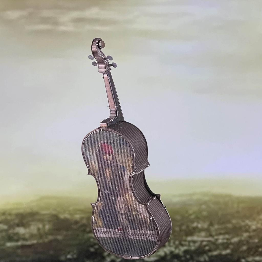 鋼鐵火星人益智玩具★ 低音大提琴 ★拼酷★MU藝模★3D立體金屬拼圖★DIY金屬模型-細節圖6