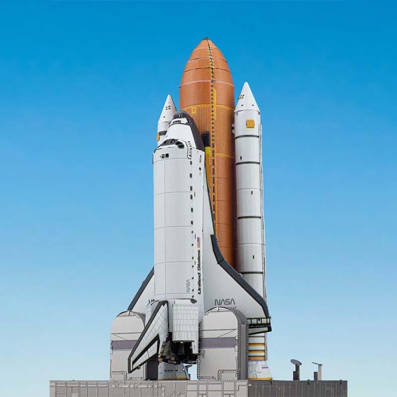 鋼鐵火星人益智玩具★ 太空梭發射套件 ★拼酷★MU藝模★3D立體金屬拼圖★DIY金屬模型-細節圖2