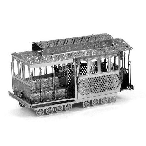 鋼鐵火星人益智玩具★ 遊覽電車 ★拼酷★MU藝模★3D立體金屬拼圖★DIY金屬模型-細節圖2