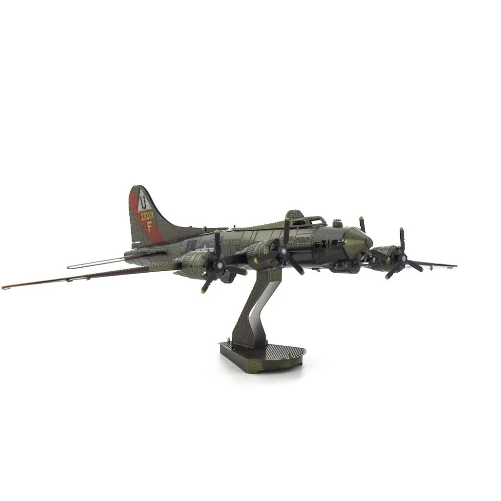 鋼鐵火星人益智玩具★ B-17轟炸機(空中堡壘) ★拼酷★MU藝模★3D立體金屬拼圖★DIY金屬模型-細節圖5