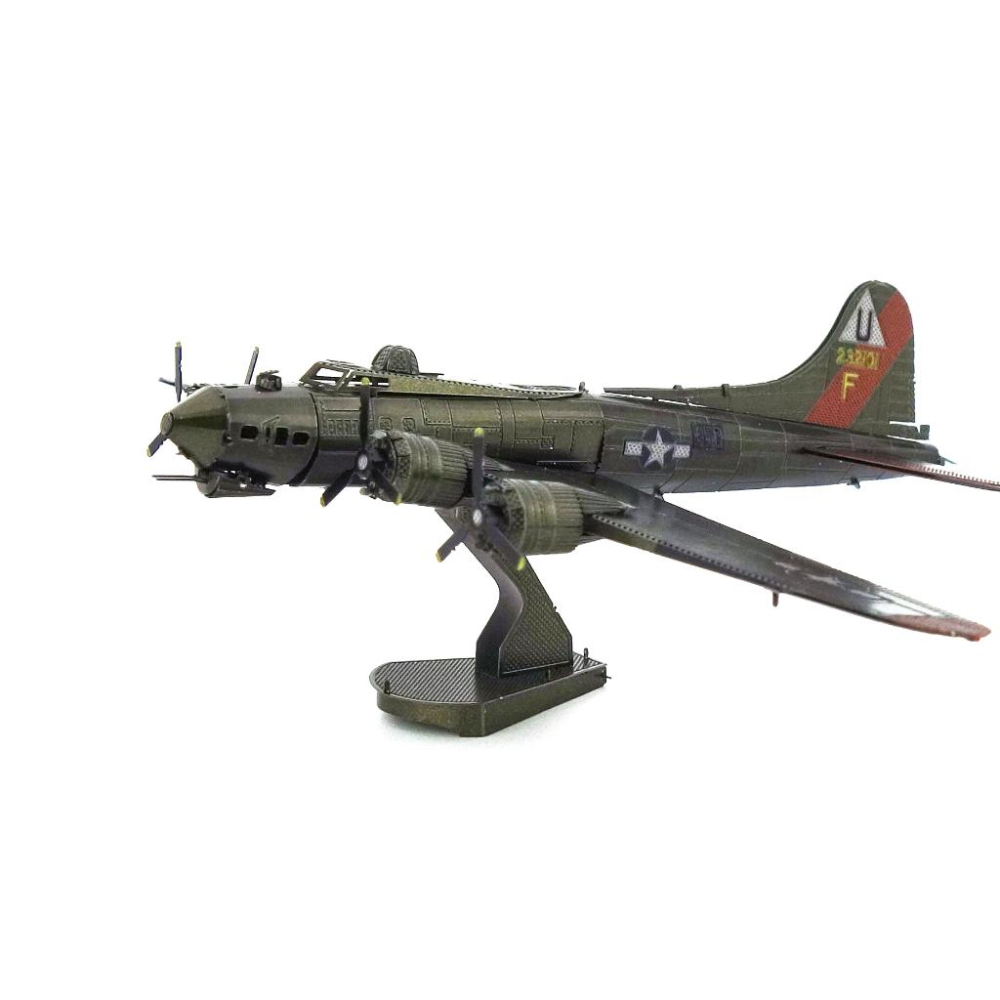 鋼鐵火星人益智玩具★ B-17轟炸機(空中堡壘) ★拼酷★MU藝模★3D立體金屬拼圖★DIY金屬模型-細節圖8