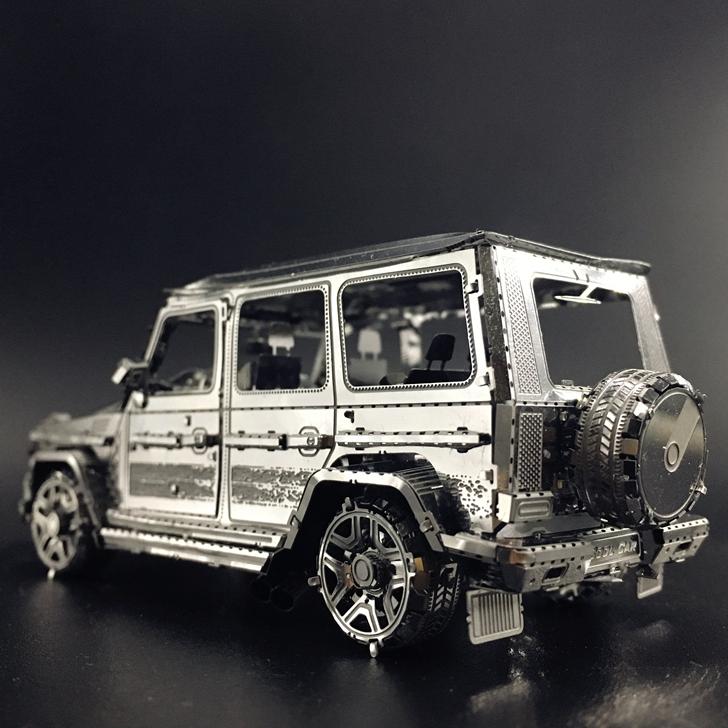 鋼鐵火星人益智玩具★ G500越野車(彩色款) ★拼酷★MU藝模★3D立體金屬拼圖★DIY金屬模型-細節圖3