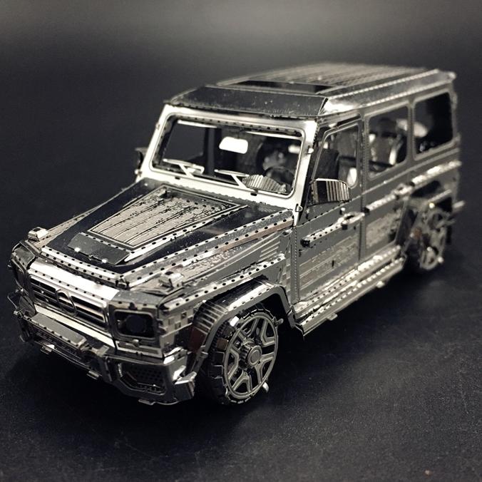 鋼鐵火星人益智玩具★ G500越野車(彩色款) ★拼酷★MU藝模★3D立體金屬拼圖★DIY金屬模型-細節圖5