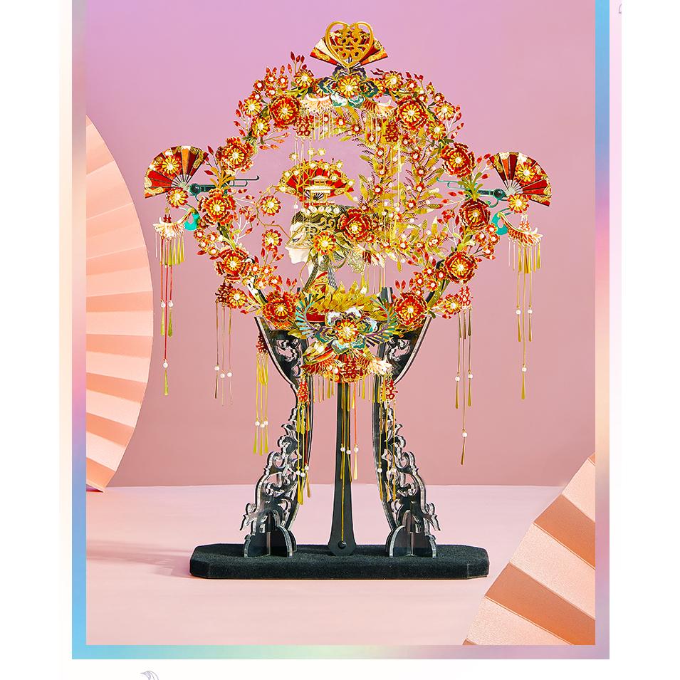 鋼鐵火星人益智玩具★ 喜扇 ★拼酷★MU藝模★3D立體金屬拼圖★DIY金屬模型-細節圖6