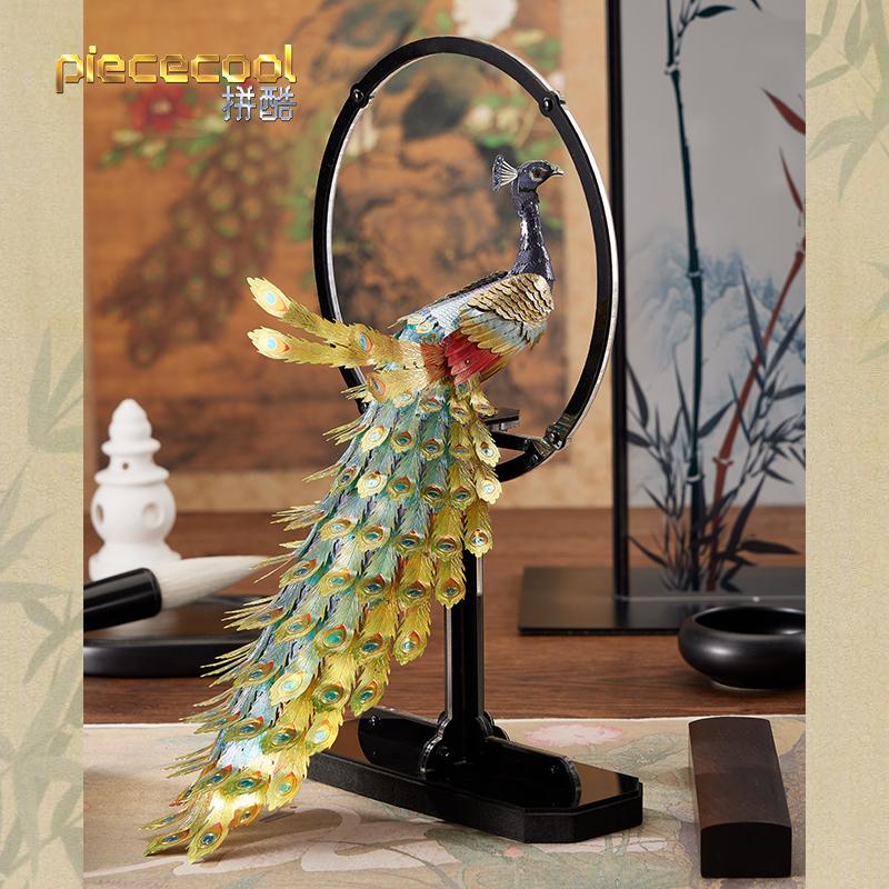 鋼鐵火星人益智玩具★ 斑斕孔雀 ★拼酷★MU藝模★3D立體金屬拼圖★DIY金屬模型-細節圖3