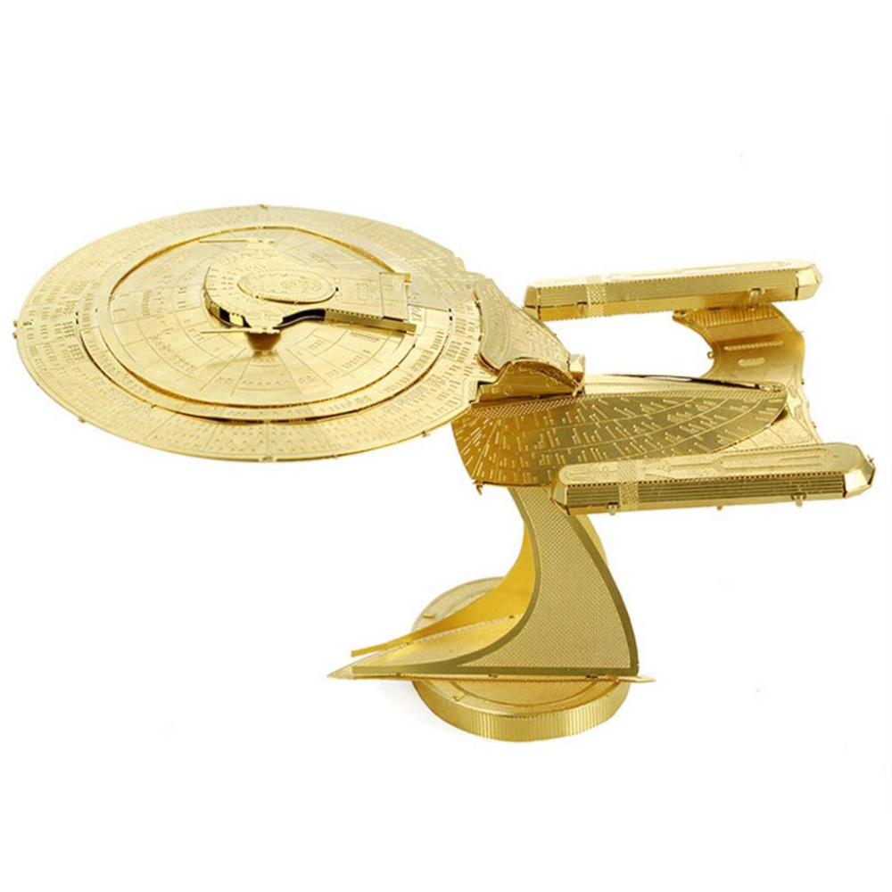 鋼鐵火星人益智玩具★ 星際爭霸戰企業號VS進取號 ★拼酷★MU藝模★3D立體金屬拼圖★DIY金屬模型-細節圖4