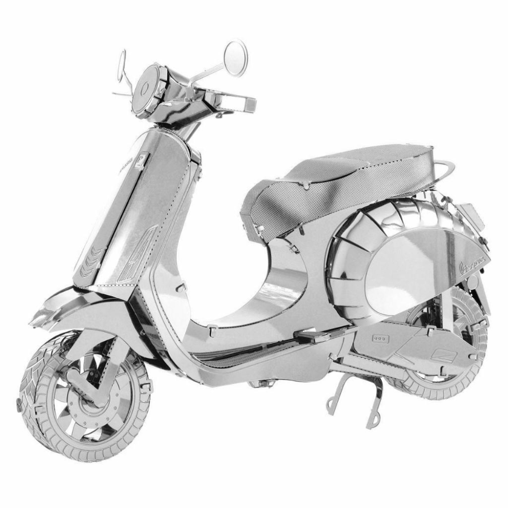 鋼鐵火星人益智玩具★ 偉士牌VESPA經典摩托車 ★拼酷★MU藝模★3D立體金屬拼圖★DIY金屬模型-細節圖4