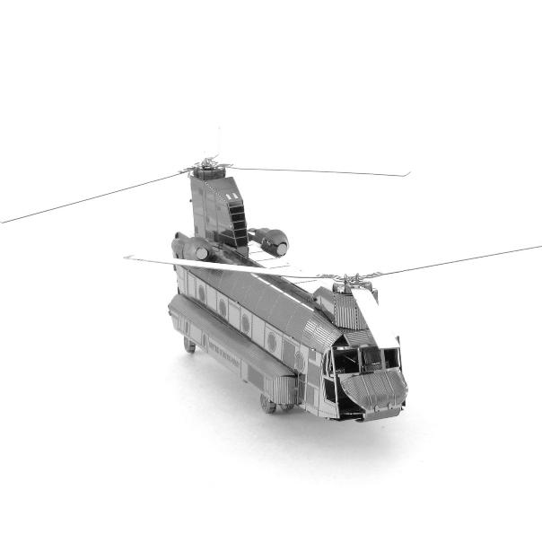 鋼鐵火星人益智玩具★ CH47契努克重型運輸直升機 ★拼酷★MU藝模★3D立體金屬拼圖★DIY金屬模型-細節圖4