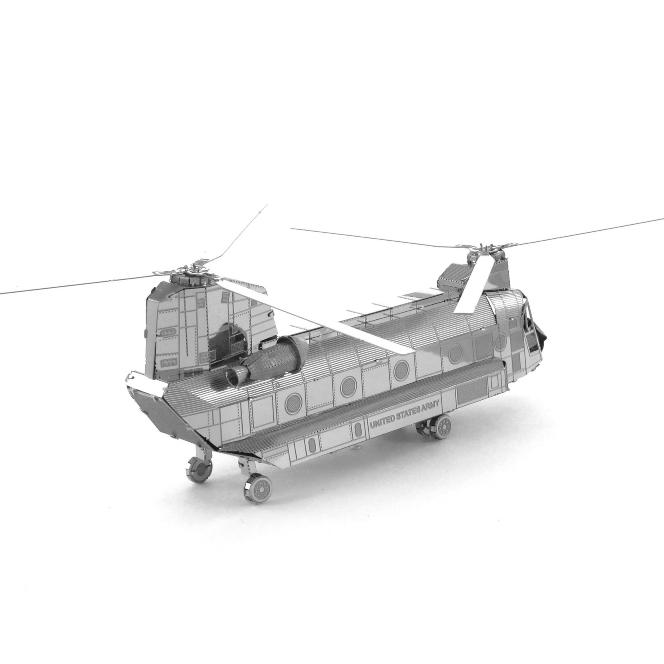 鋼鐵火星人益智玩具★ CH47契努克重型運輸直升機 ★拼酷★MU藝模★3D立體金屬拼圖★DIY金屬模型-細節圖6