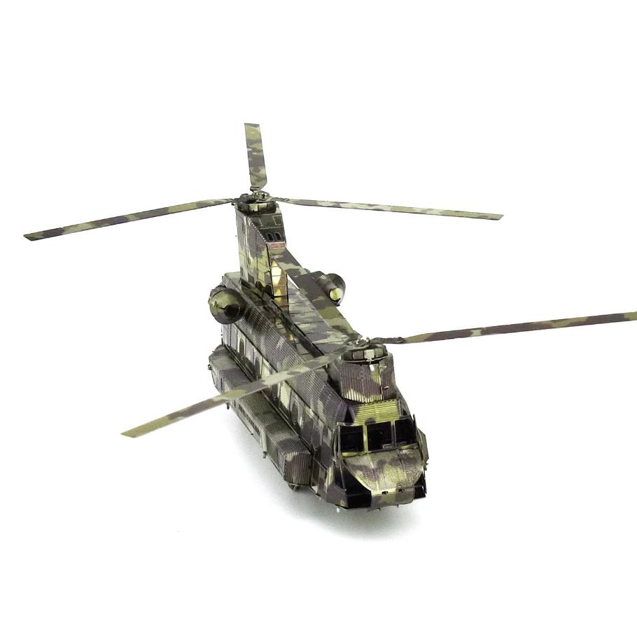 鋼鐵火星人益智玩具★ CH47契努克重型運輸直升機 ★拼酷★MU藝模★3D立體金屬拼圖★DIY金屬模型-細節圖7