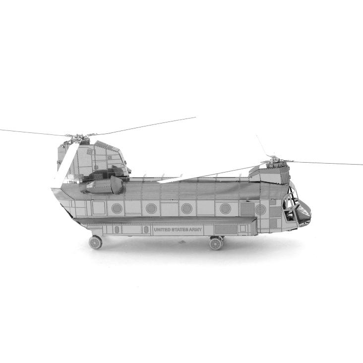 鋼鐵火星人益智玩具★ CH47契努克重型運輸直升機 ★拼酷★MU藝模★3D立體金屬拼圖★DIY金屬模型-細節圖8