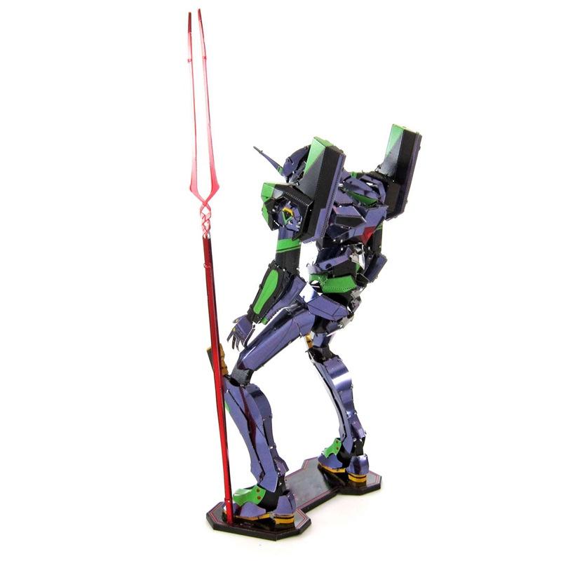 鋼鐵火星人益智玩具★ Eva 01 初號機 ★拼酷★MU藝模★3D立體金屬拼圖★DIY金屬模型-細節圖5