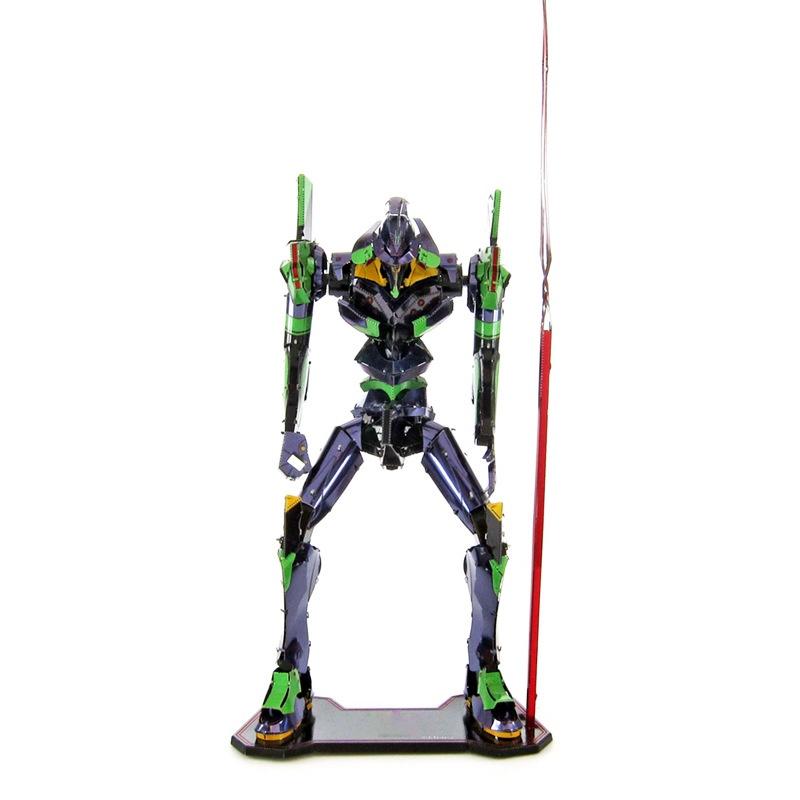 鋼鐵火星人益智玩具★ Eva 01 初號機 ★拼酷★MU藝模★3D立體金屬拼圖★DIY金屬模型-細節圖6